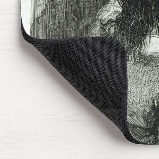 館のd'Ifで投獄されるエドモンドDantes マウスパッド (コーナー)