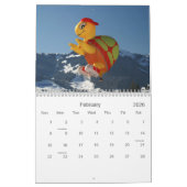 館のd'Oexで風船のようにふくらむこと カレンダー (2月 2026)