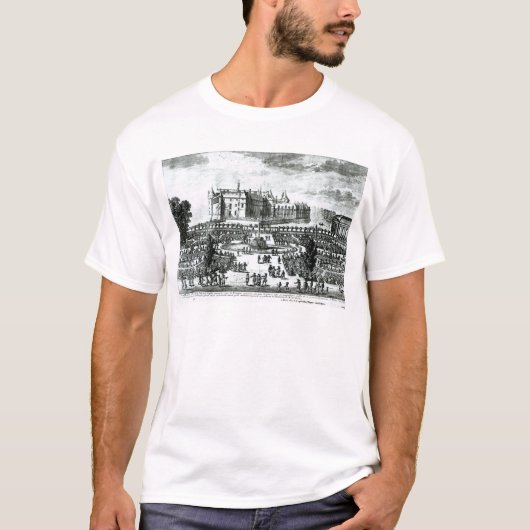 館de Chantillyおよび設計されている庭 Tシャツ (正面)