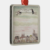 館de Loches 1699年の眺め メタルオーナメント (右)