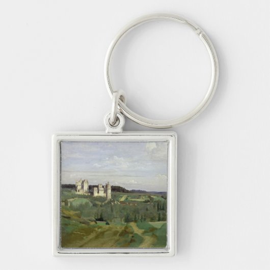 館de Pierrefonds、c.1840-45の眺め キーホルダー (正面)