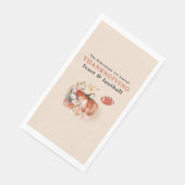 饗宴とフットボールサンクスギビング紙ゲストタオル (コーナー)