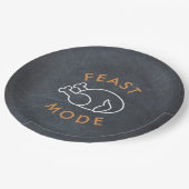 饗宴モードシャルボードサンクスおもしろいサギビング紙 ペーパープレート (アングル)