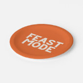 饗宴モード感謝祭 – オレンジ ペーパープレート (アングル)