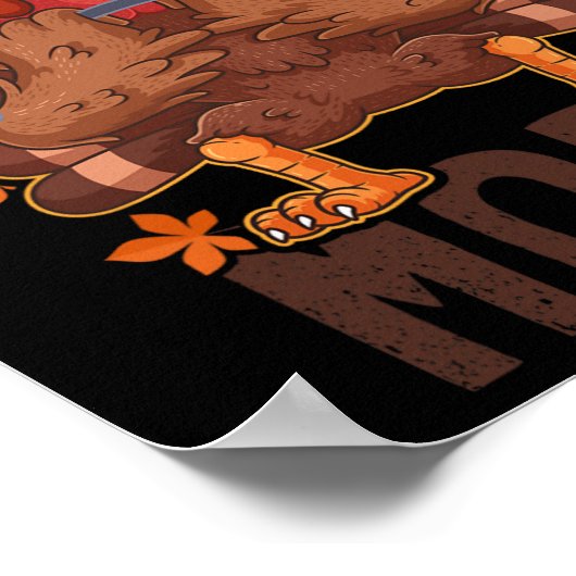 饗宴モード重量持ち上げ七面七日感謝祭C ポスター (角)