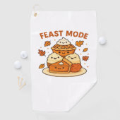 饗宴モード – かわいい秋の心地よい食べ物プレートboxy T ゴルフタオル (インサイチュ)