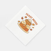 饗宴モード – かわいい秋の心地よい食べ物プレートboxy T スタンダードランチョンナプキン (角)