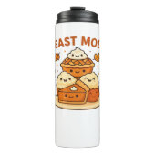 饗宴モード – かわいい秋の心地よい食べ物プレートboxy T タンブラー (正面)