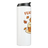 饗宴モード – かわいい秋の心地よい食べ物プレートboxy T タンブラー (回転左)