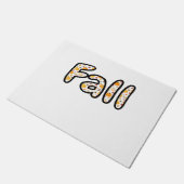 饗宴モード – かわいい秋の心地よい食べ物プレートboxy T ドアマット (アングル)