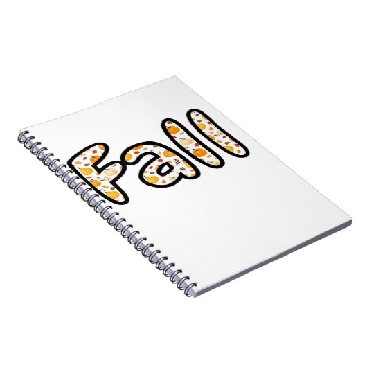 饗宴モード – かわいい秋の心地よい食べ物プレートboxy T ノートブック (右側)