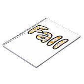 饗宴モード – かわいい秋の心地よい食べ物プレートboxy T ノートブック (左側)