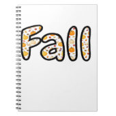 饗宴モード – かわいい秋の心地よい食べ物プレートboxy T ノートブック (正面)