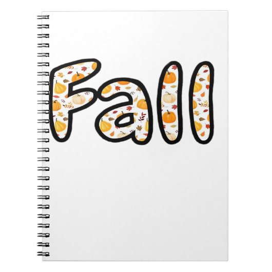 饗宴モード – かわいい秋の心地よい食べ物プレートboxy T ノートブック (正面)