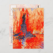 首なし自由の女神とNYCの炎 ポストカード (正面/裏面)