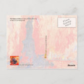 首なし自由の女神とNYCの炎 ポストカード (裏面)