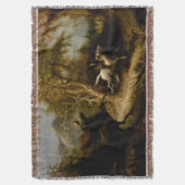 首なし騎士の伝説 ハロウィンの幽霊 スローブランケット (正面縦)