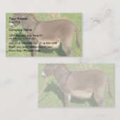 首にベルトを着けたロバ 名刺 (正面/裏面)