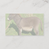 首にベルトを着けたロバ 名刺 (裏面)