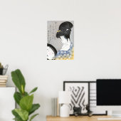 首に火を付ける北川歌麿 ポスター (ホームオフィス)