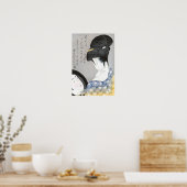 首に火を付ける北川歌麿 ポスター (キッチン)