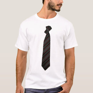 首のタイのワイシャツ Tシャツ