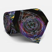 首のタイの渦の「Lectricの幾何学的なパターン ネクタイ (ロール)