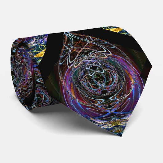 首のタイの渦の「Lectricの幾何学的なパターン ネクタイ (ロール)