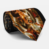 首のタイの社会的な実物大のサクソフォーン ネクタイ (ロール)