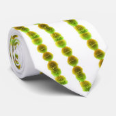 首のタイ-連鎖球菌(白の緑) ネクタイ (ロール)