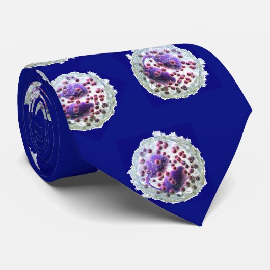 首のタイ-青のEosinophilia ネクタイ (ロール)
