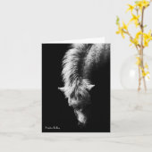 首のノート/カードの曲線 カード (黄色い花)