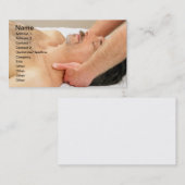 首のマッサージを得ている人 名刺 (正面/裏面)