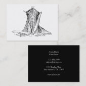 首の古い解剖学のイラストレーション筋肉 名刺 (正面/裏面)