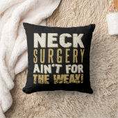 首の手術の強いユーモア クッション (ブランケット)