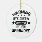 首の手術ユーモアのアップグレード セラミックオーナメント (左)