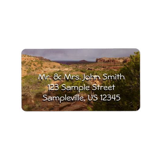 首の春トレイルCanyonlands国立公園 ラベル (正面)