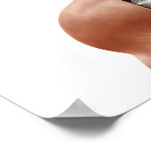 首の深い筋を示す人間の解剖学 ポスター (角)