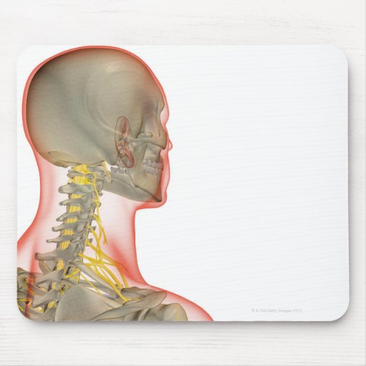 首の神経2 マウスパッド (正面)