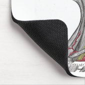 首の解剖学 マウスパッド (コーナー)