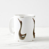 首の長い鳥のマグ コーヒーマグカップ (正面左)