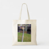 首の長い鳥 トートバッグ (裏面)