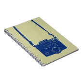 首の革紐のノートが付いているヴィンテージのフィルムのカメラ ノートブック (右側)