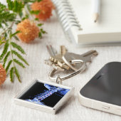 首の骨のイメージのX線撮影をして下さい キーホルダー (側面)