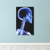 首の骨のX線を閉じる キャンバスプリント (インサイチュ (ウッドフロア))