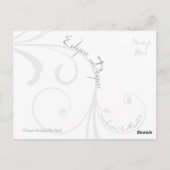 首を乾かす女性 ポストカード (裏面)