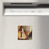 首を乾かす女性 マグネット (インサイチュ (食洗機))