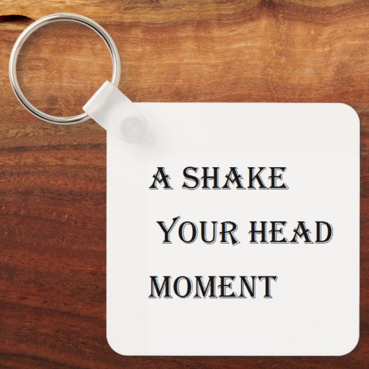 首を振れ キーホルダー (正面)