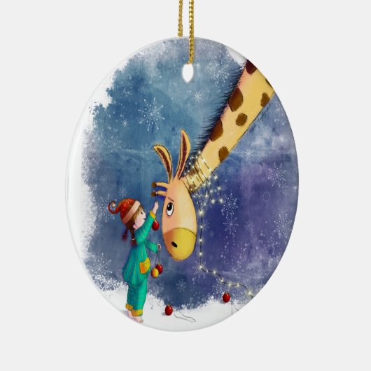 首を甲板で覆う セラミックオーナメント (右)