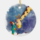 首を甲板で覆う セラミックオーナメント (正面)